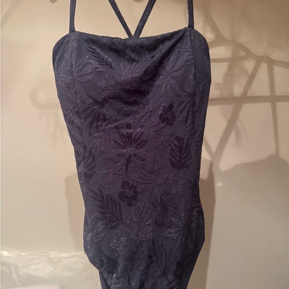 Cupshe Purple Floral One Piece Swimsuit